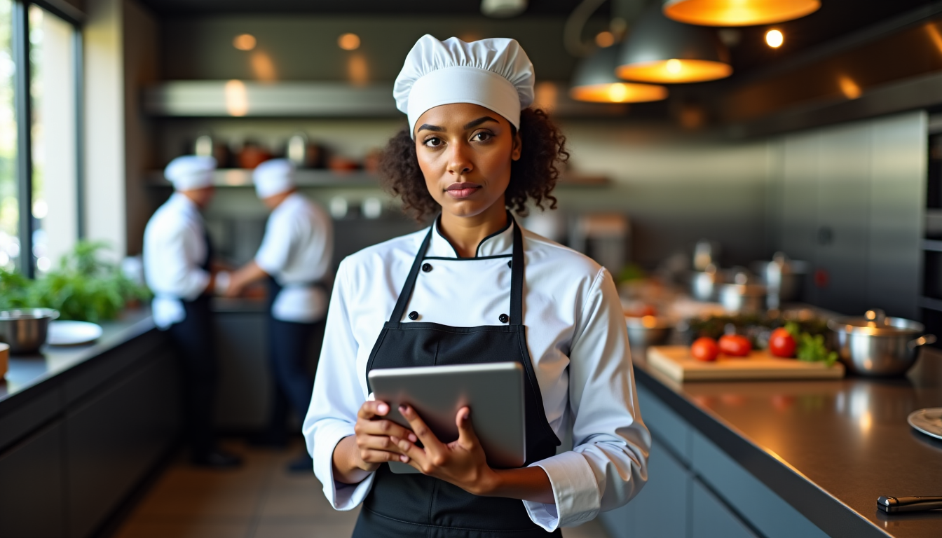 femme intérimaire dans la restauration